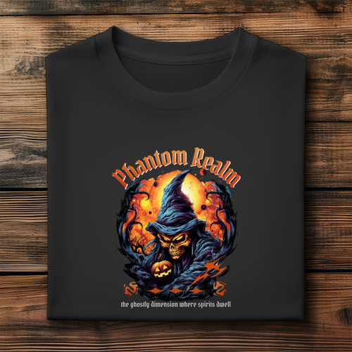 T-Shirt Halloween Spettrale 🎃 | Stile Unico e Divertente”